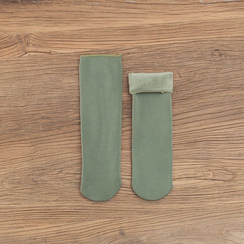 Gloria - Warme Samt-Schneesocken für Damen