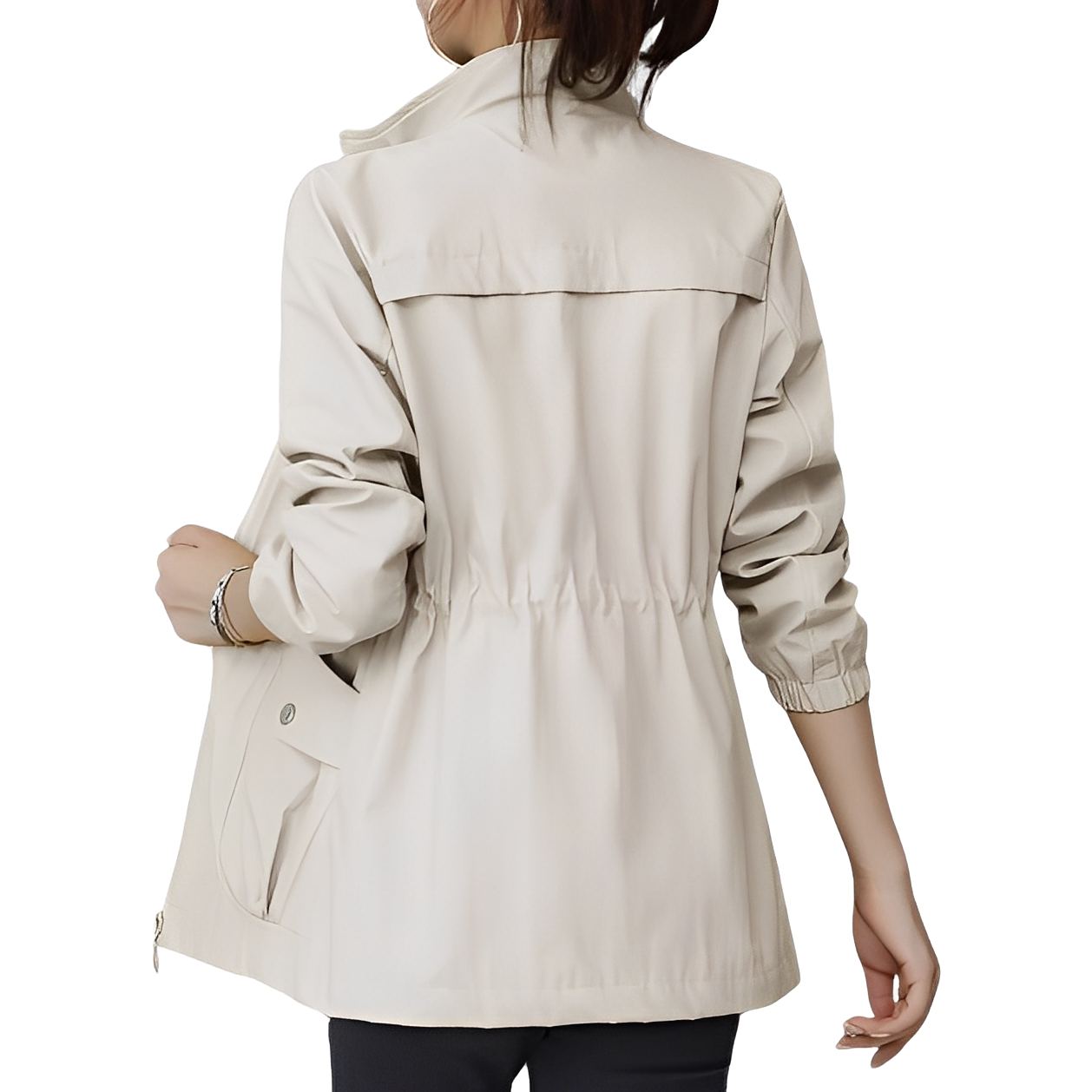 Gwenda - Stilvolle Jacke mit verstellbarer Taille für Damen