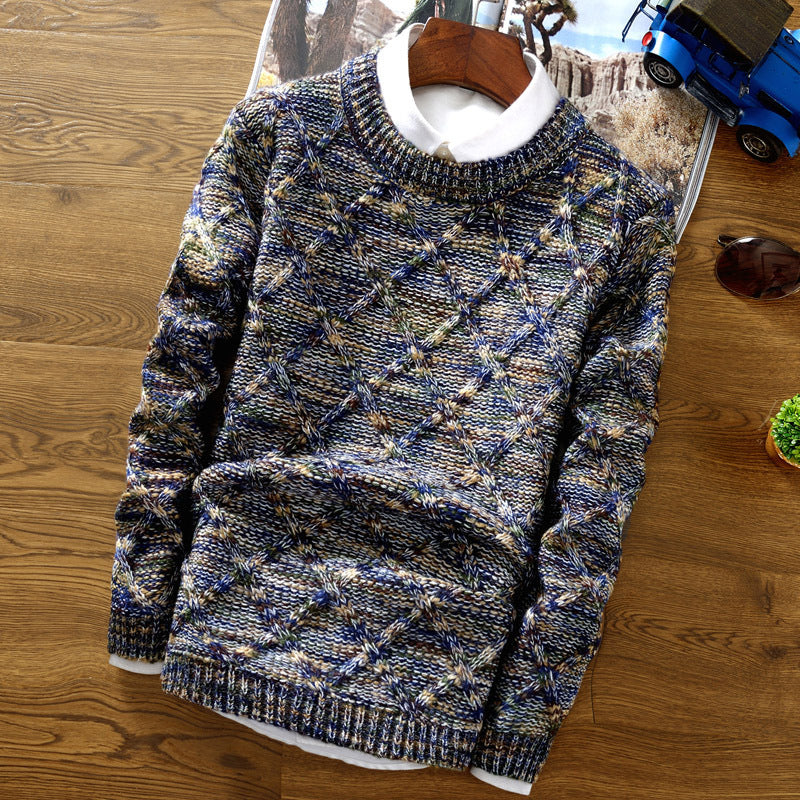 Francis - Warmer, farbenfroher Winterpullover für Herren