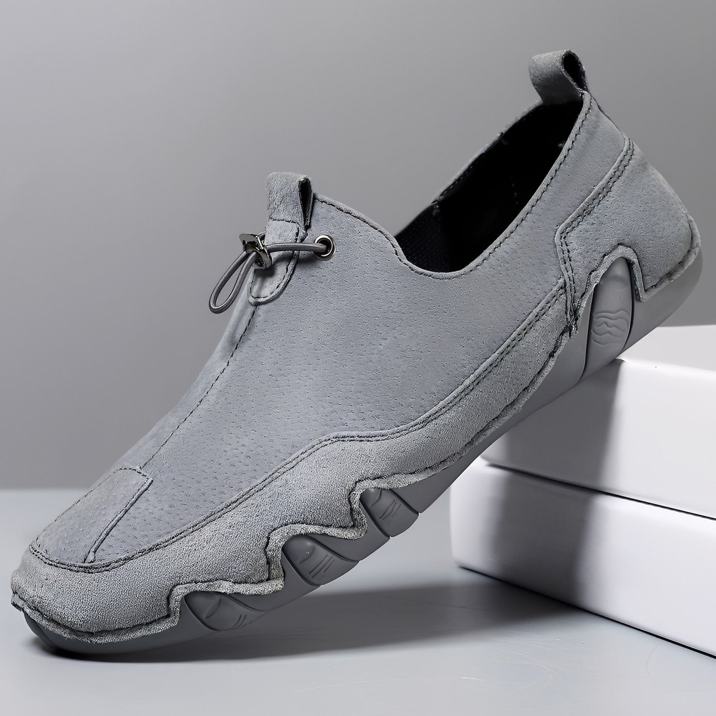 Everard - Stilvolle, locker sitzende Leder-Slipper für Herren