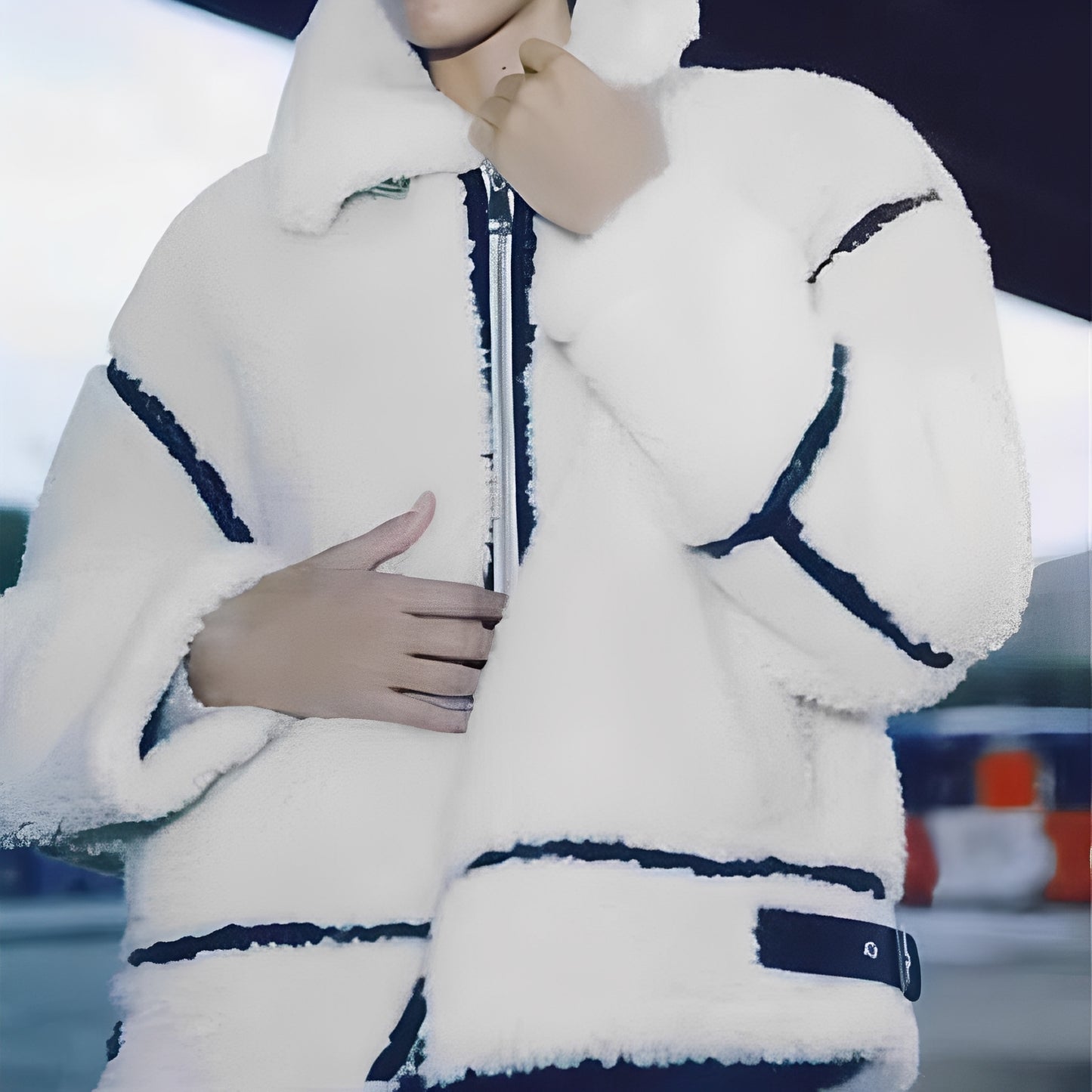 Bethney - Warmer Teddy-Fleece-Mantel für Damen