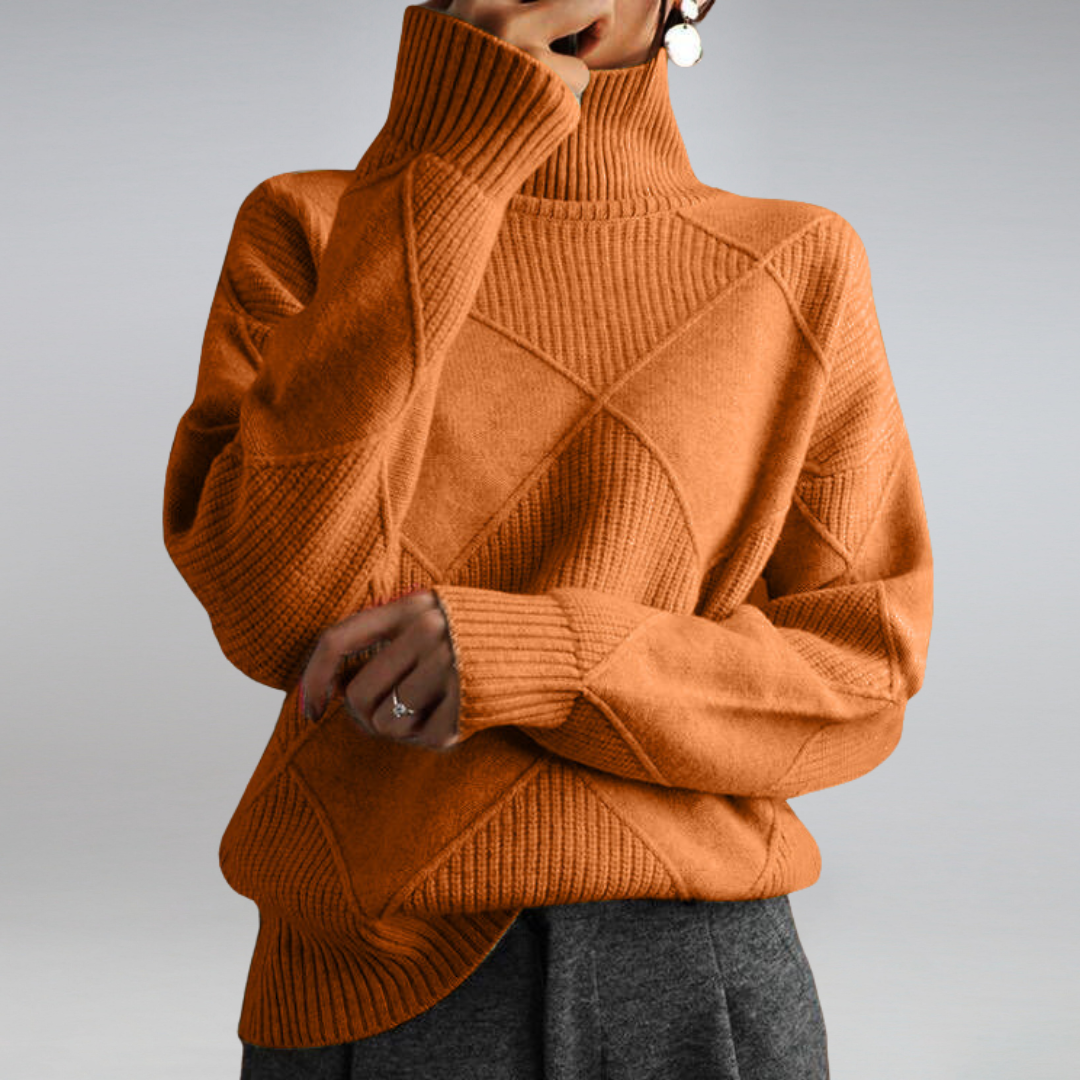 Ashlie - Gemütlicher, warmer Rollkragenpullover für Damen