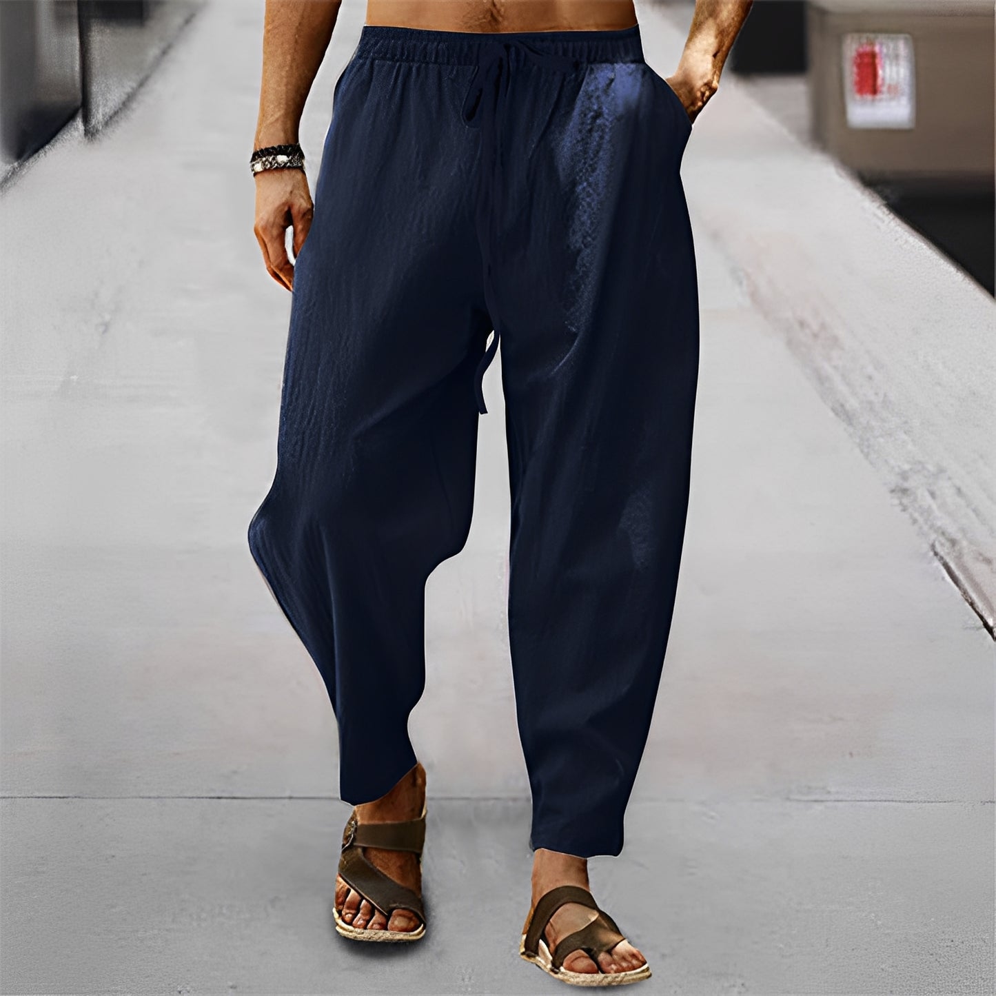 Jaxson - Leichte Strandshorts aus Leinen für Herren