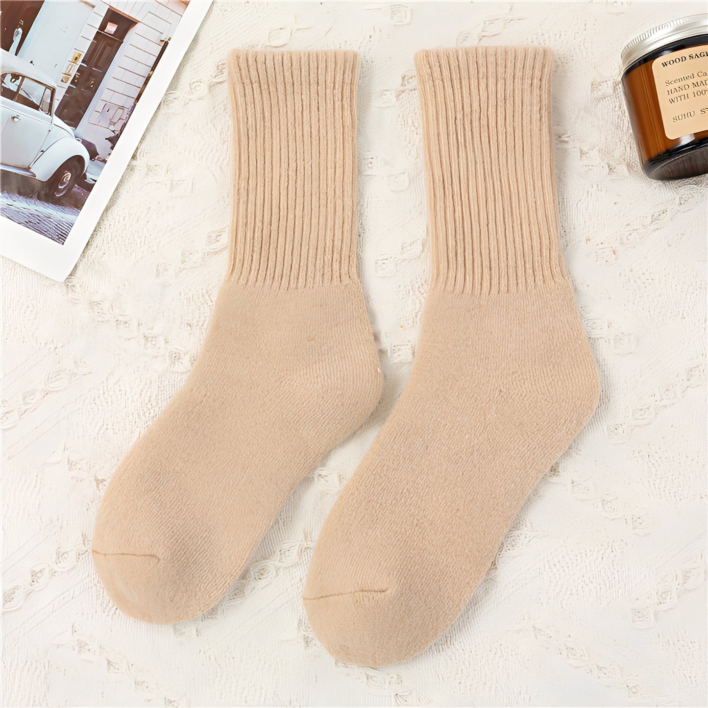 Carmella - Lässige Unisex-Socken, warm und dick