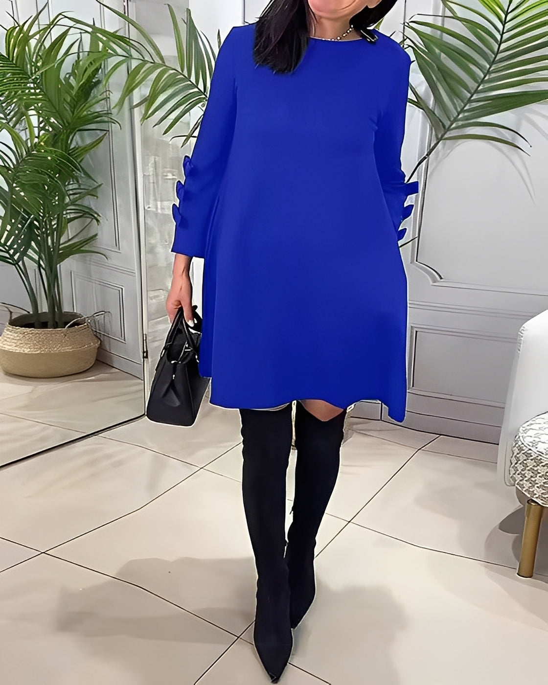 Elenora - Stilvolles Kleid mit langen Ärmeln für Damen