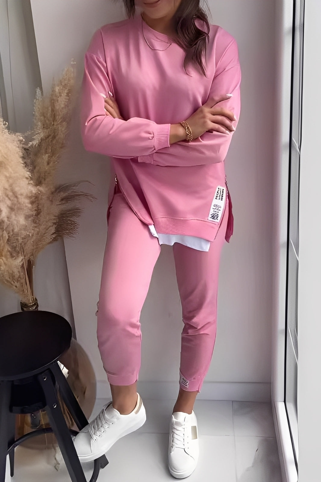 Kristine - Lässiges Sweatshirt- und Hosen-Set für Damen