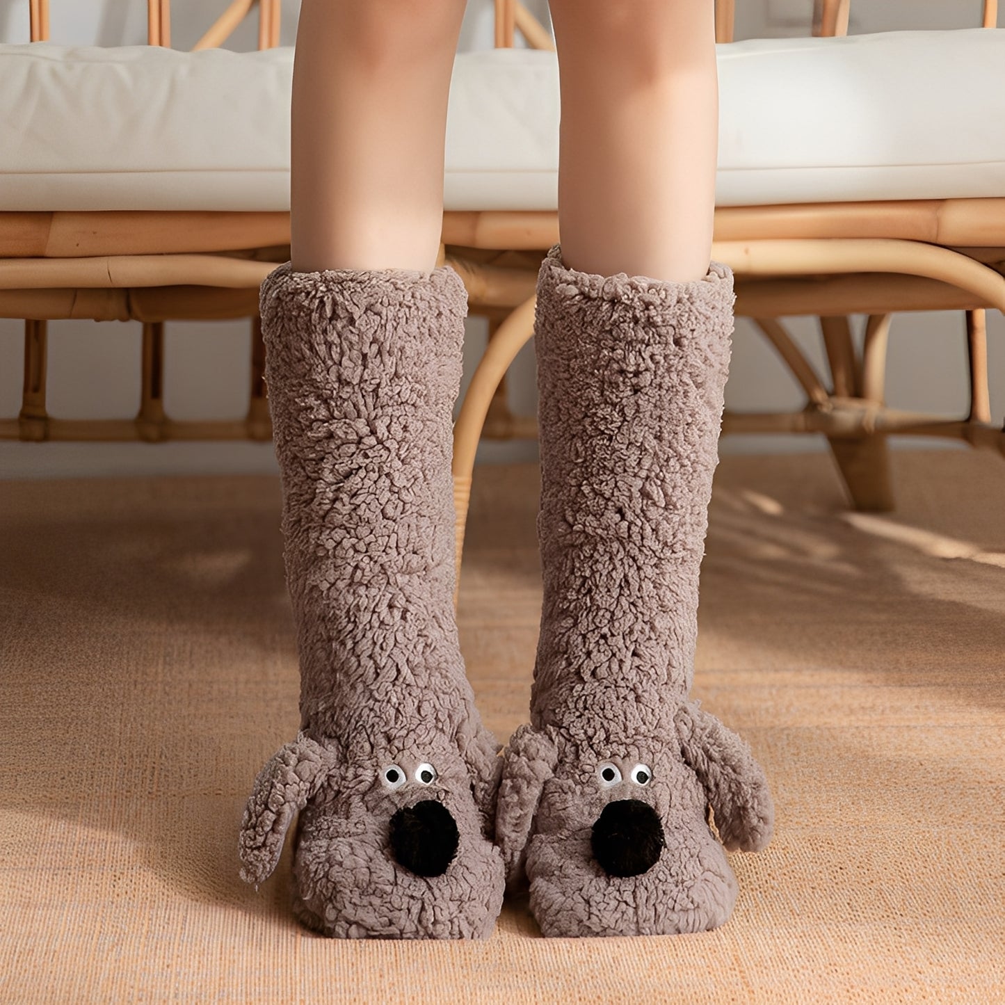 Krystelle - Stilvolle, süße, warme Bodensocken für Damen