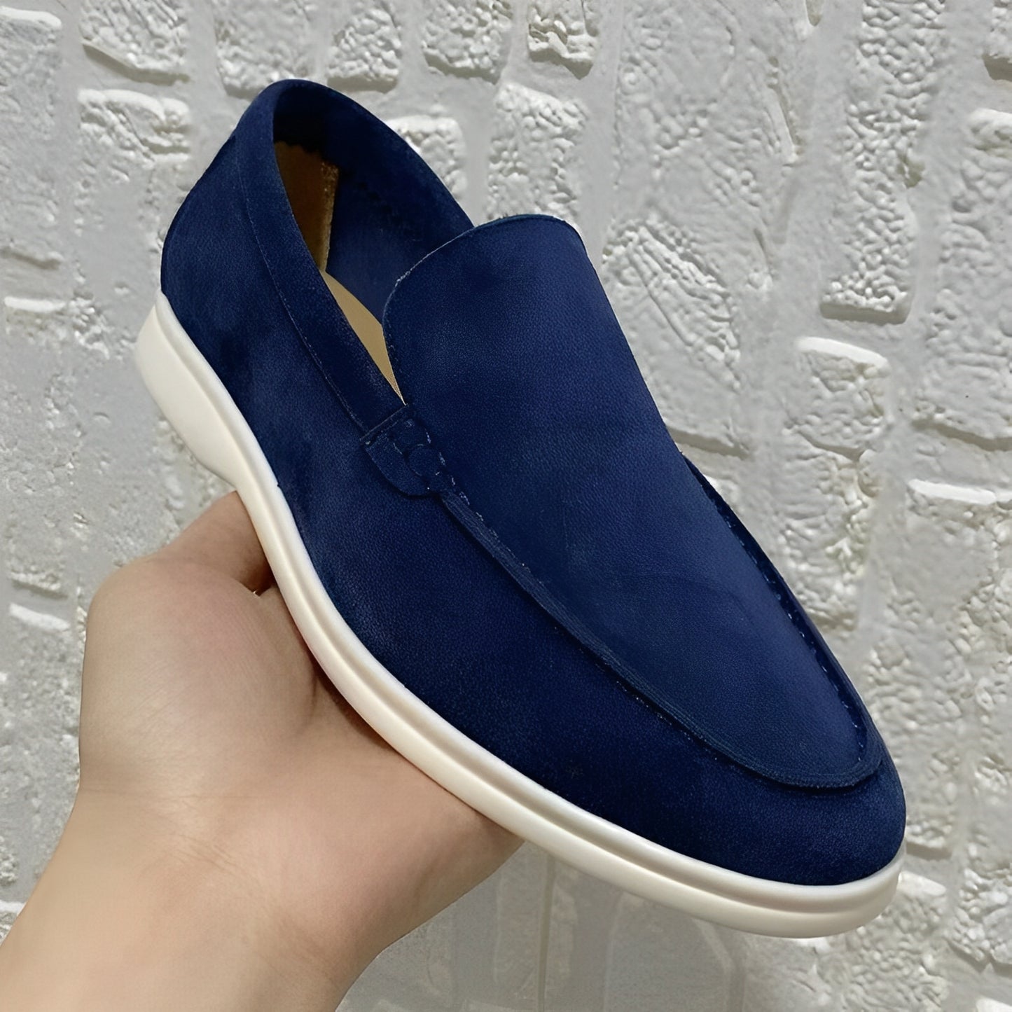 Dominick - Flache Wildleder-Loafer für Herren