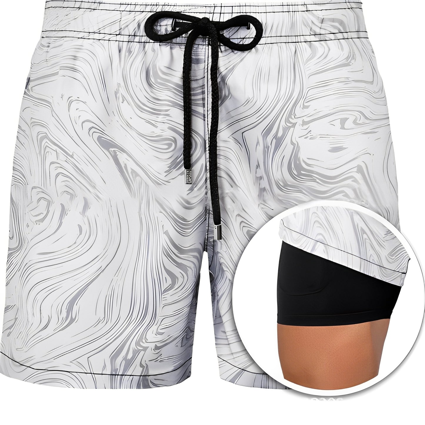 Edric - Stilvolle bedruckte Badeshorts für Herren