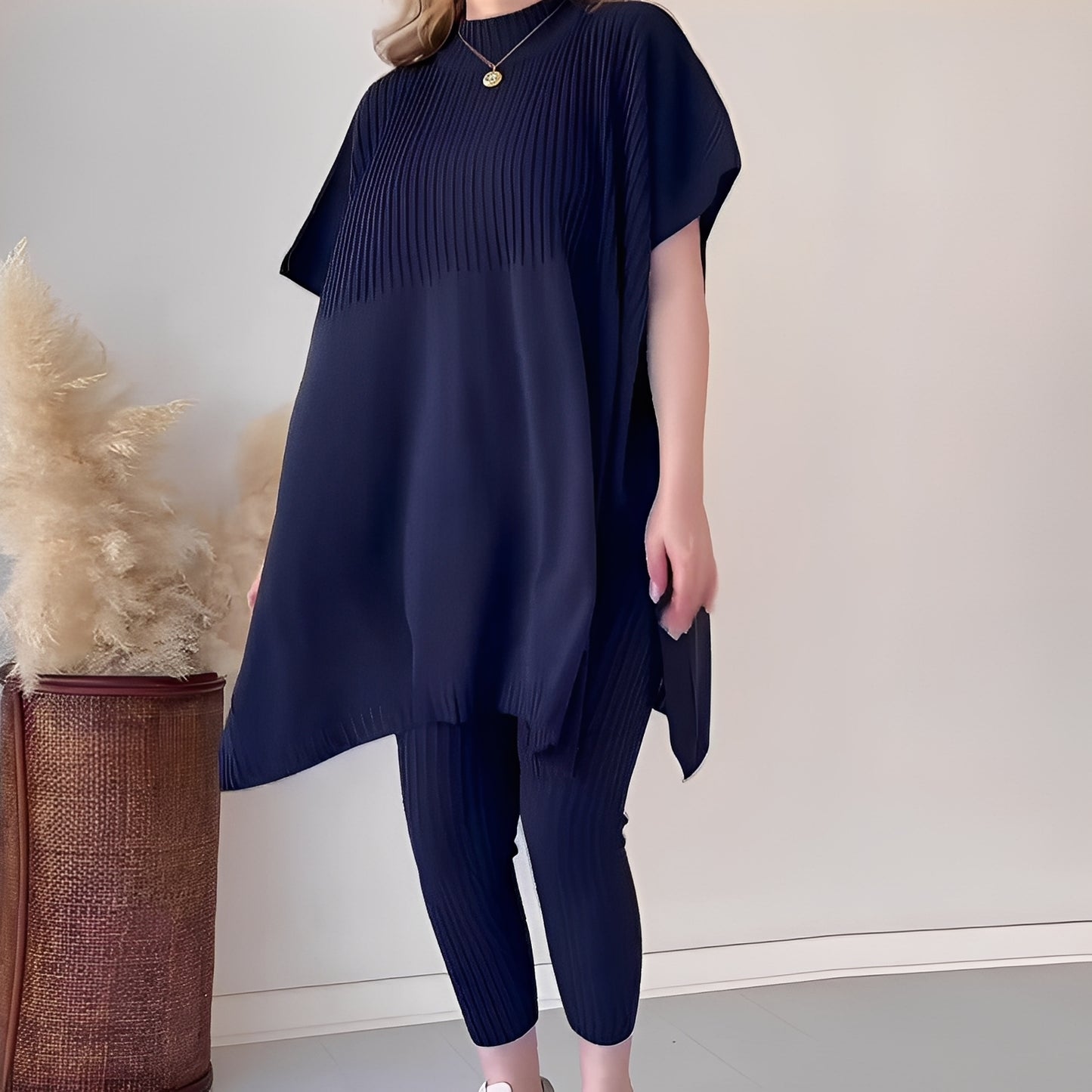 Roxanna - Lässiges, locker sitzendes zweiteiliges Strick-Set für Damen