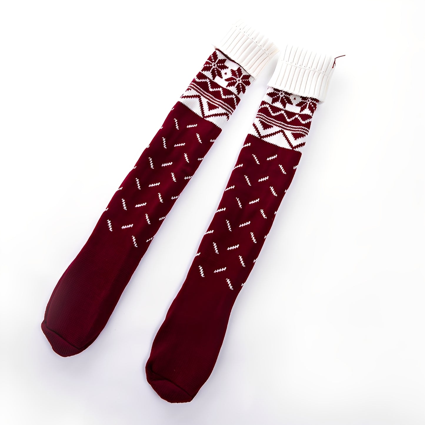 Corinne - Stilvolle Weihnachts-Wollsocken für Damen