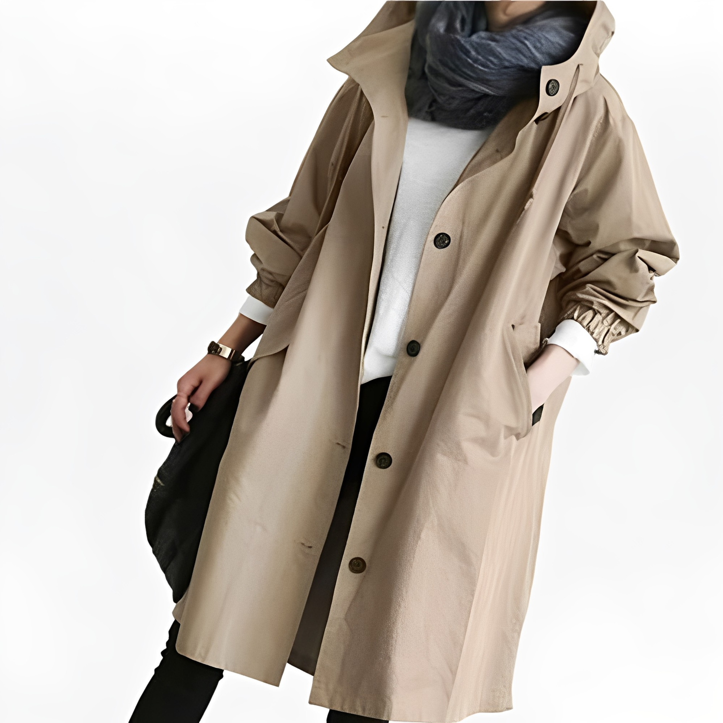 Giselle - Wasserdichte Regenjacke mit Kapuze für Damen