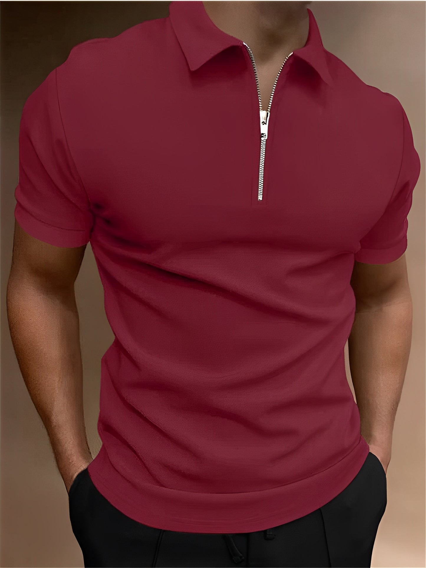 Carl - Lässiges Poloshirt mit Reißverschluss für Herren