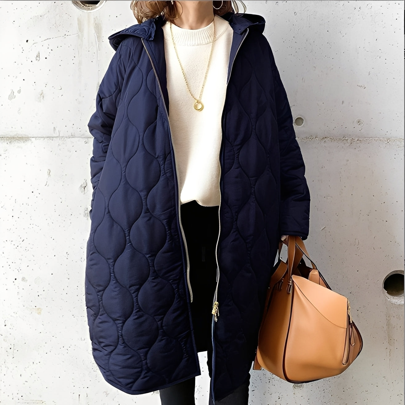 Krystine - Lässiger Parka-Mantel mit Kapuze für Damen