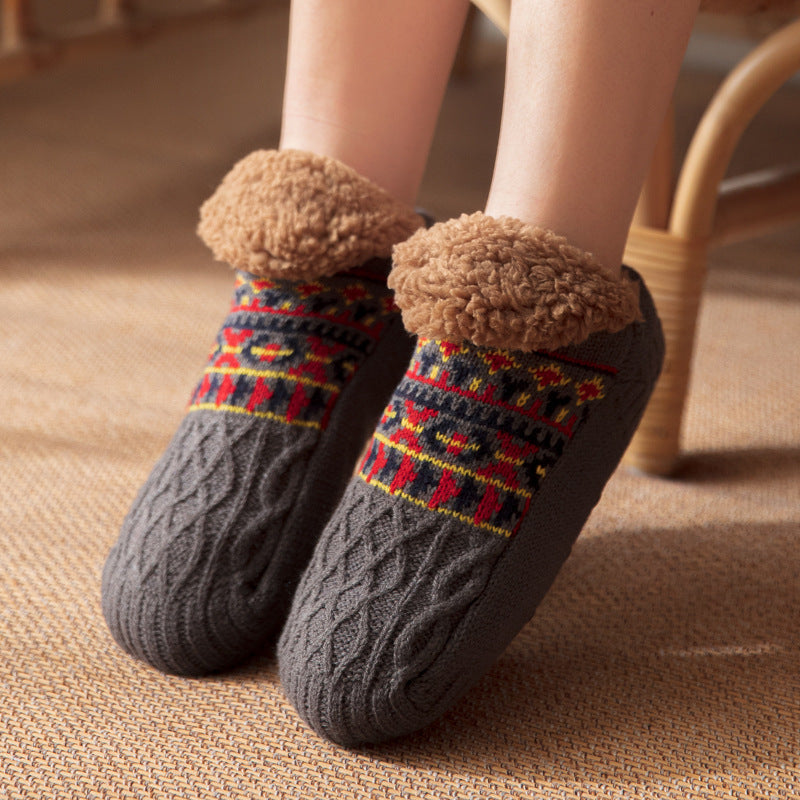 Nichole - Stilvolle, warme Anti-Rutsch-Socken für Damen