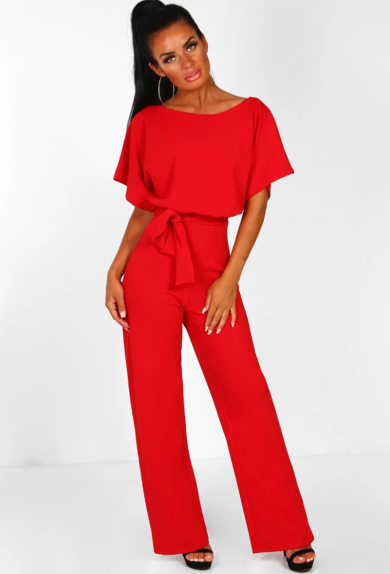 Arline - Eleganter Jumpsuit mit Gürtel für Damen