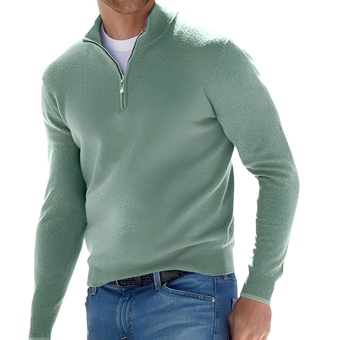 Rufus - Lässige Jacke mit Reißverschluss und hohem Kragen für Herren