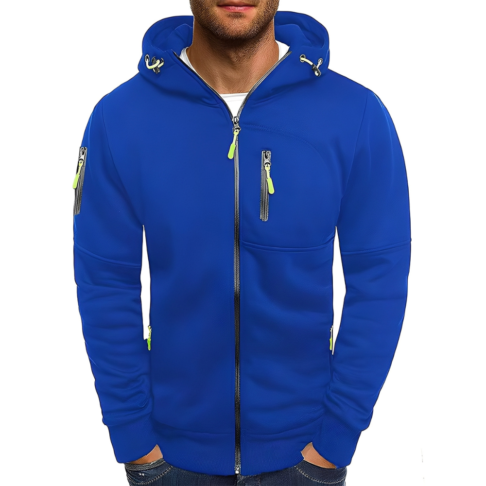 Miller - Lässige Zip-Up-Jacke mit Kapuze für Herren