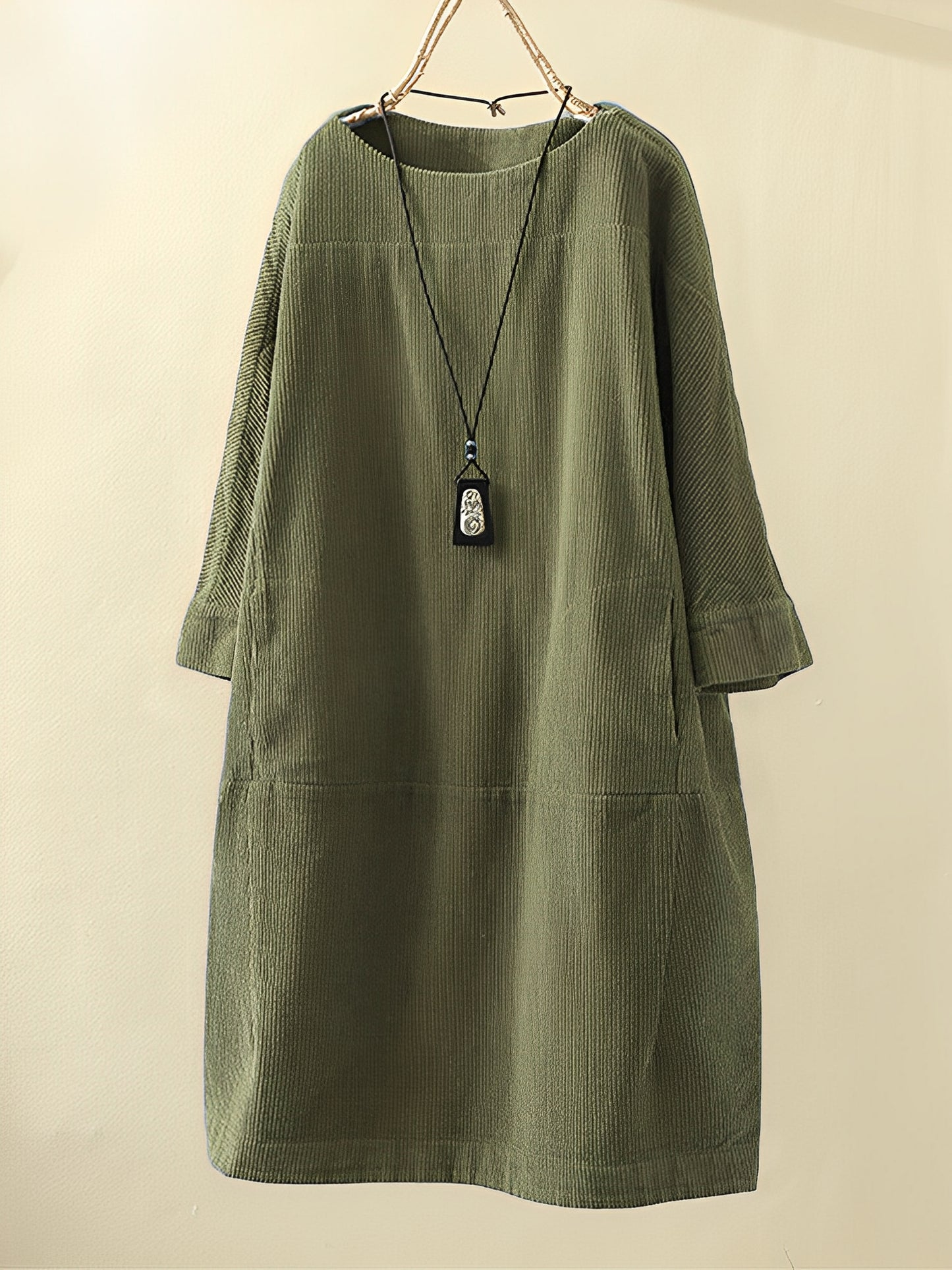 Amie - Lässiges, lockeres Cordkleid für Damen