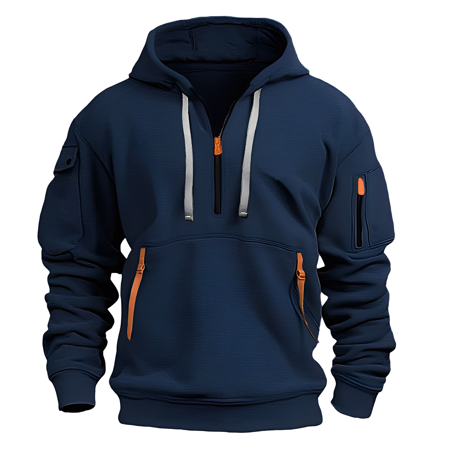 Cornell - Lässiger, lockerer Hoodie mit Reißverschluss für Herren