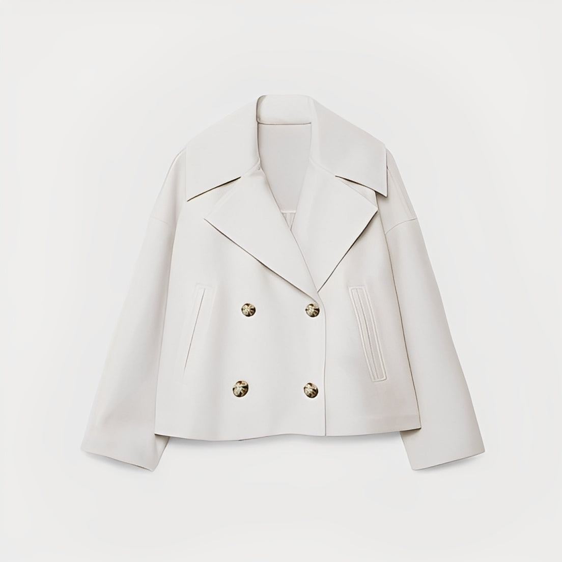 Abegail - Lässige, locker sitzende kurze Jacke für Damen
