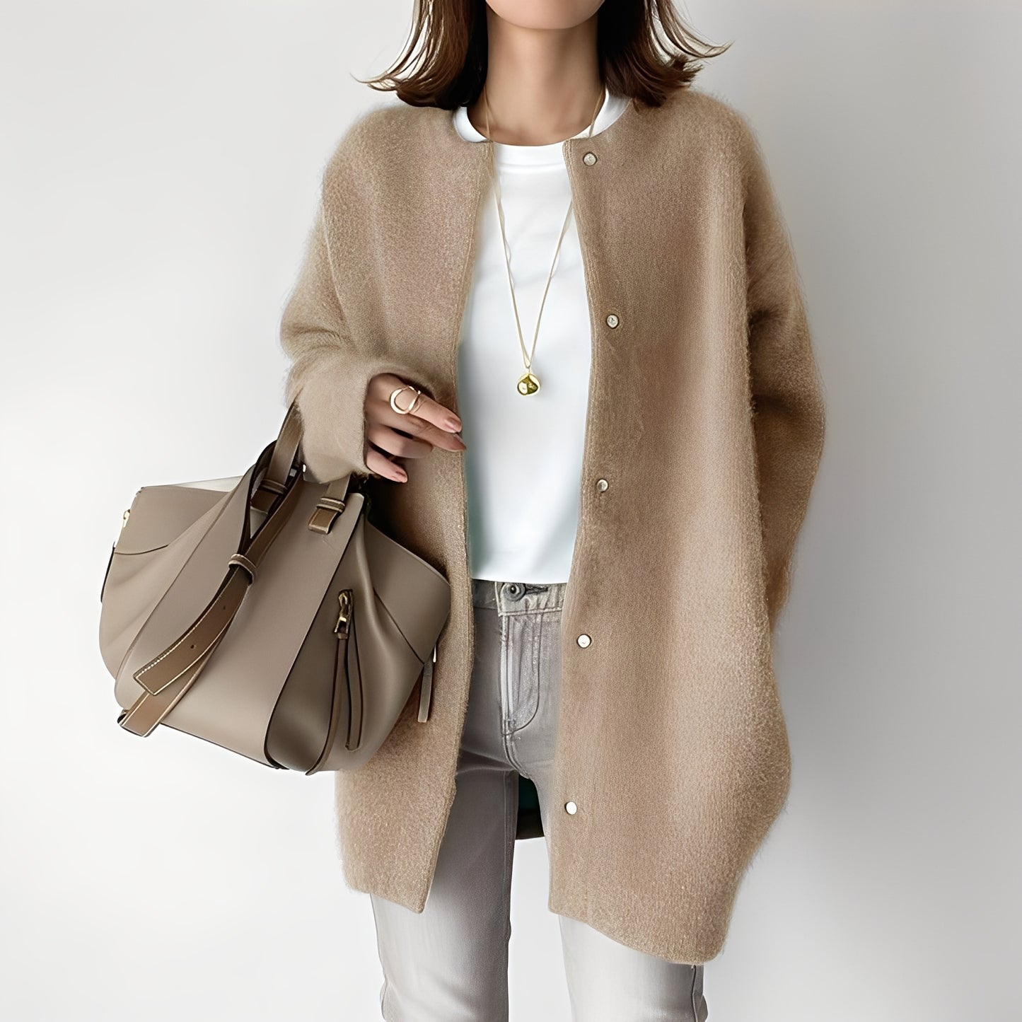 Dahlia - Stilvoller, locker sitzender Cardigan für Damen