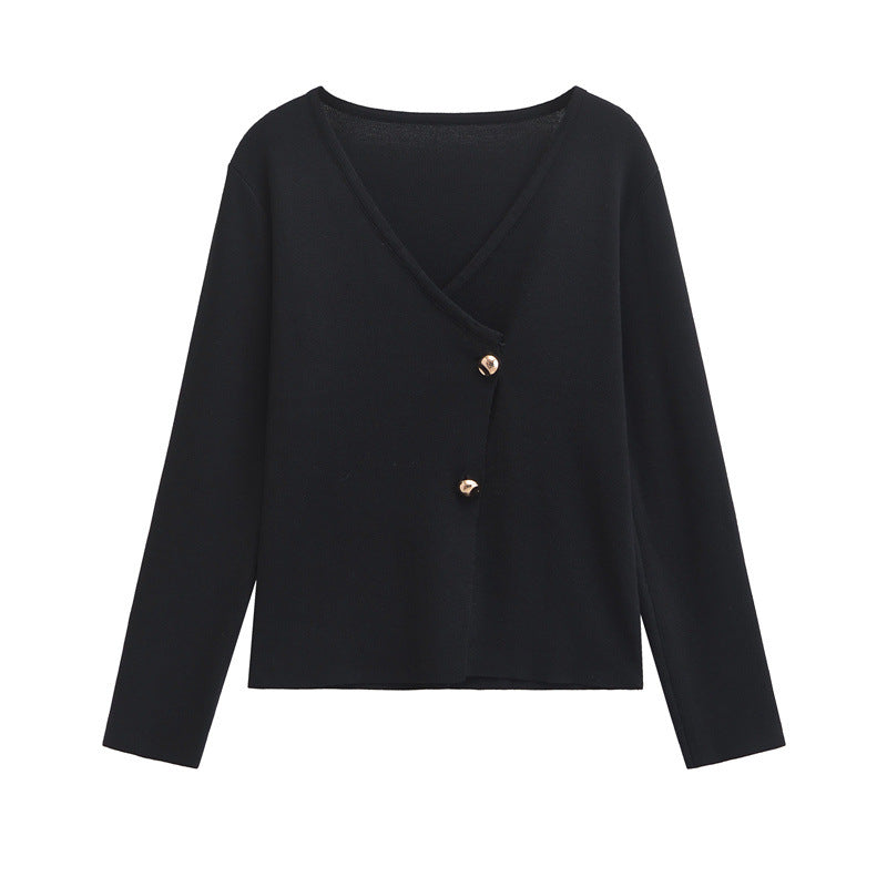 Helena - Stilvoller asymmetrischer Strickcardigan für Damen