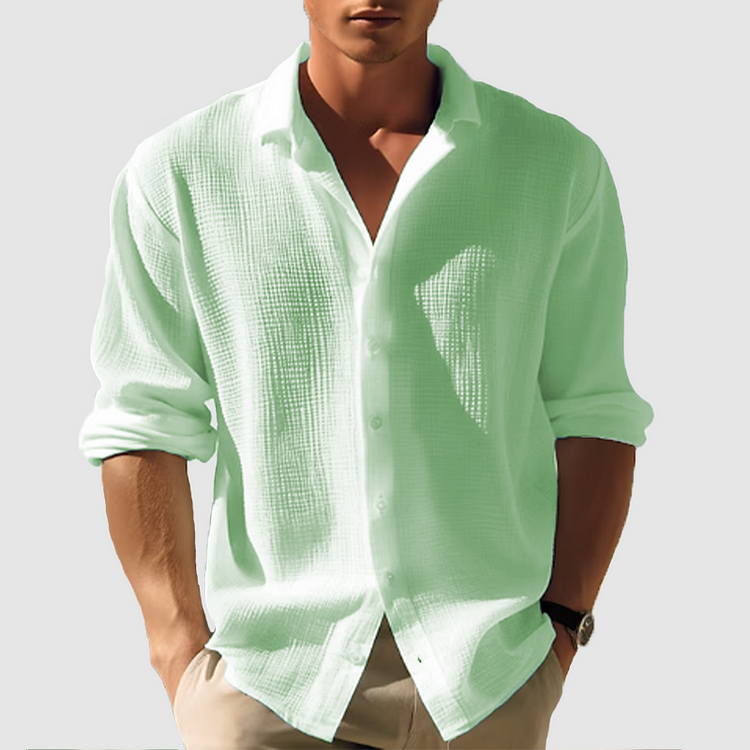 Kelvin - Sommerhemd Herren mit Knopfleiste, Leicht