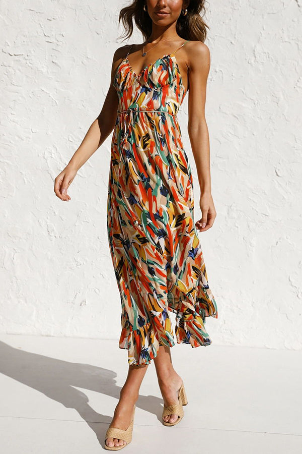 Charité – Farbiges Midi-Kleid