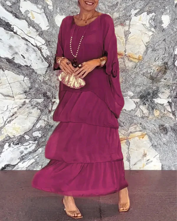 Evelyn - Schickes Chiffonkleid