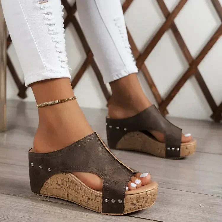 Luna - Stilvolle Orthopädische Keilsandalen