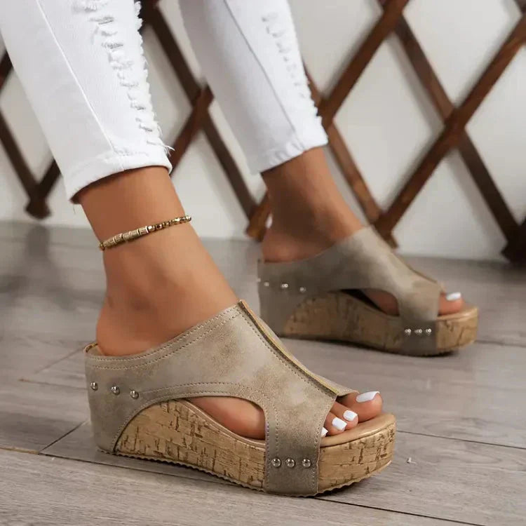 Luna - Stilvolle Orthopädische Keilsandalen