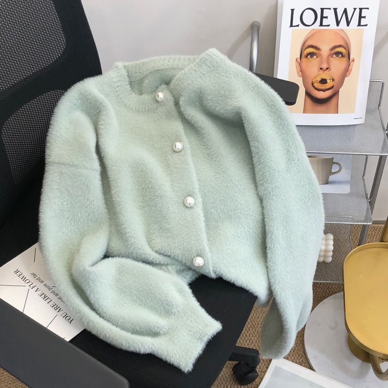 Natille - Weicher Strickcardigan aus Fellimitat für Damen