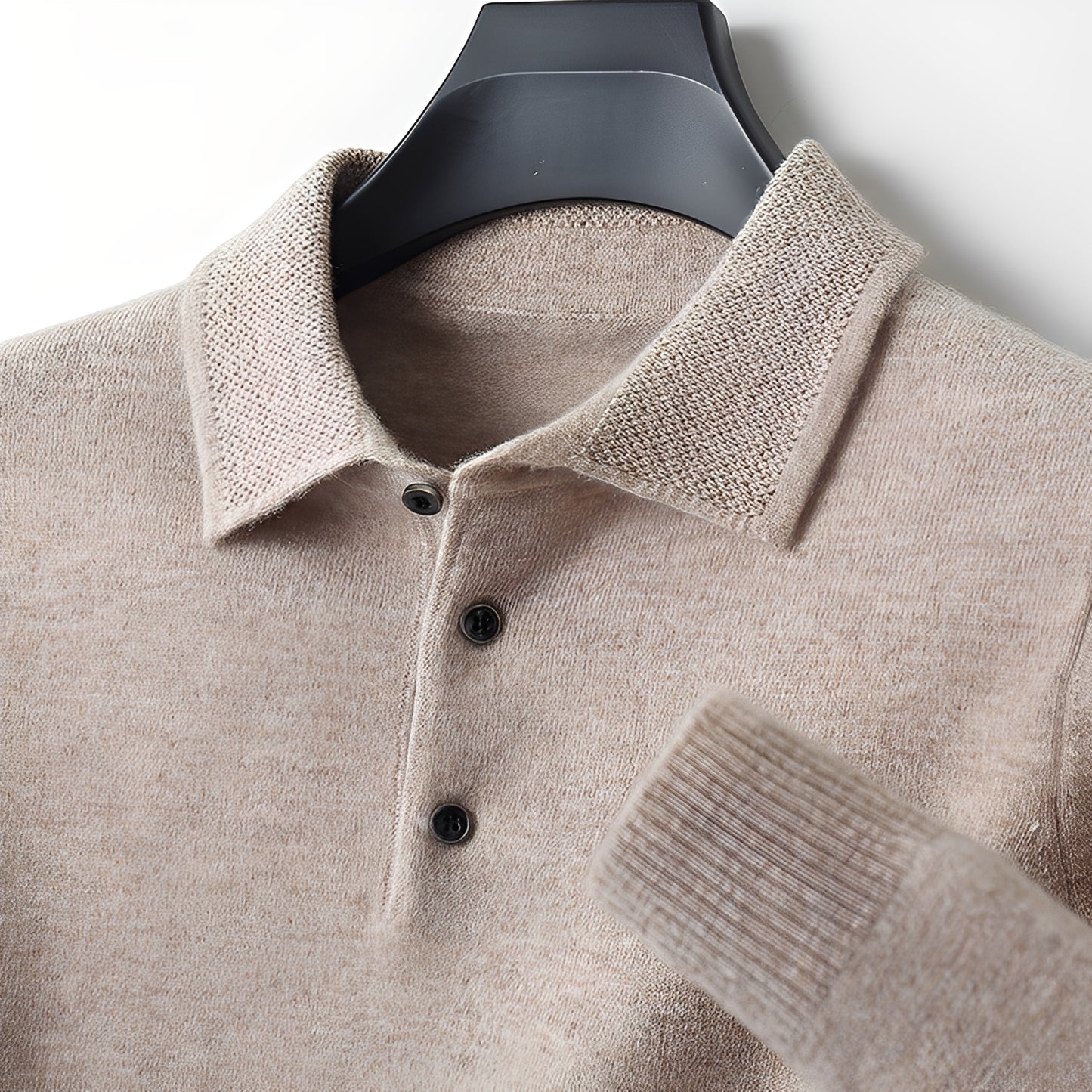 Romilly - Formeller Kaschmir-Polopullover für Herren