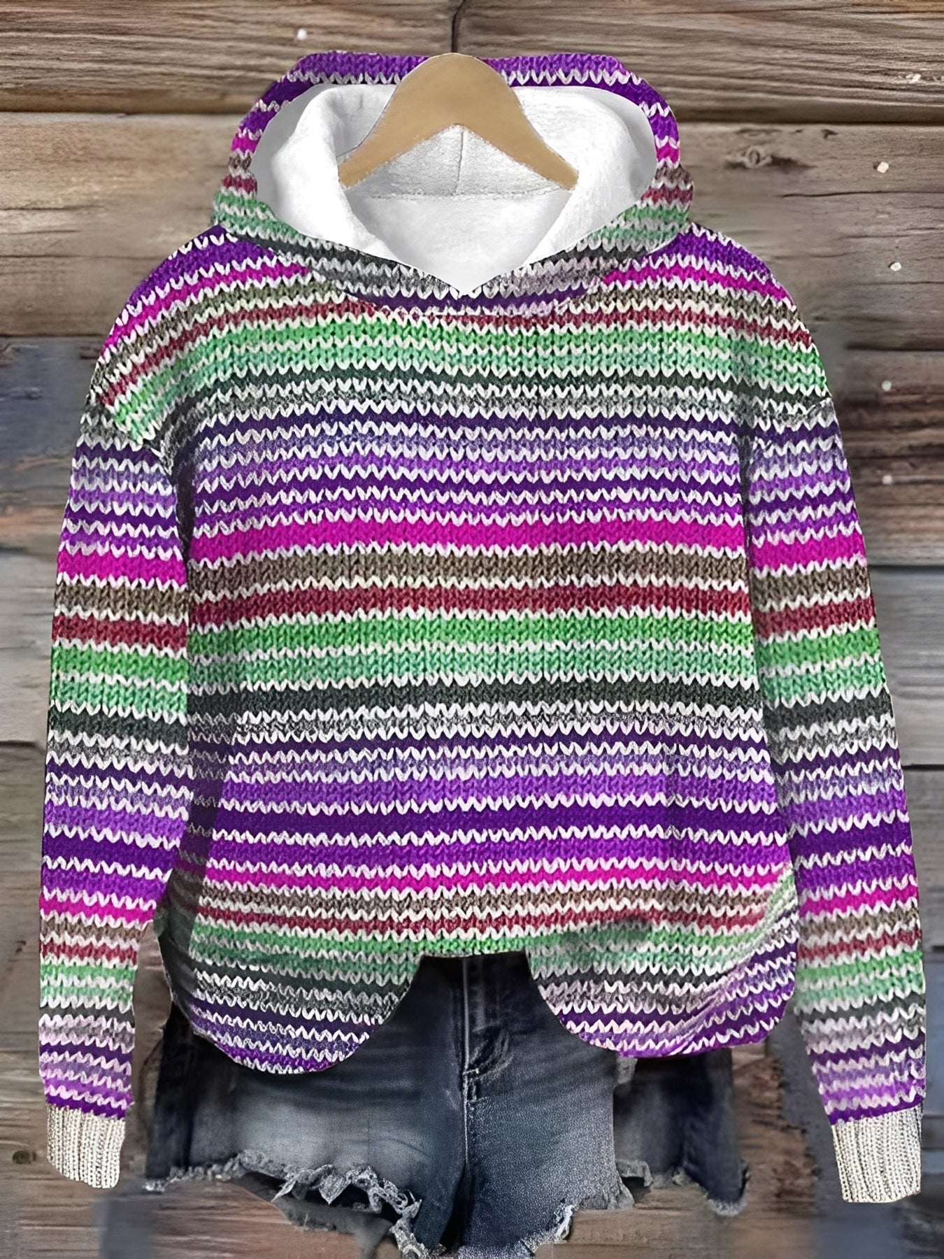Jacalyn - Lässiger, farbenfroher Hoodie für Damen