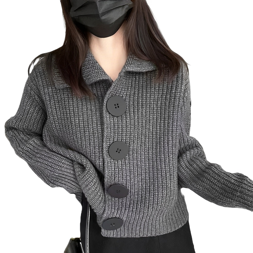 Alexus - Lockerer Cardigan mit Knopfleiste für Damen