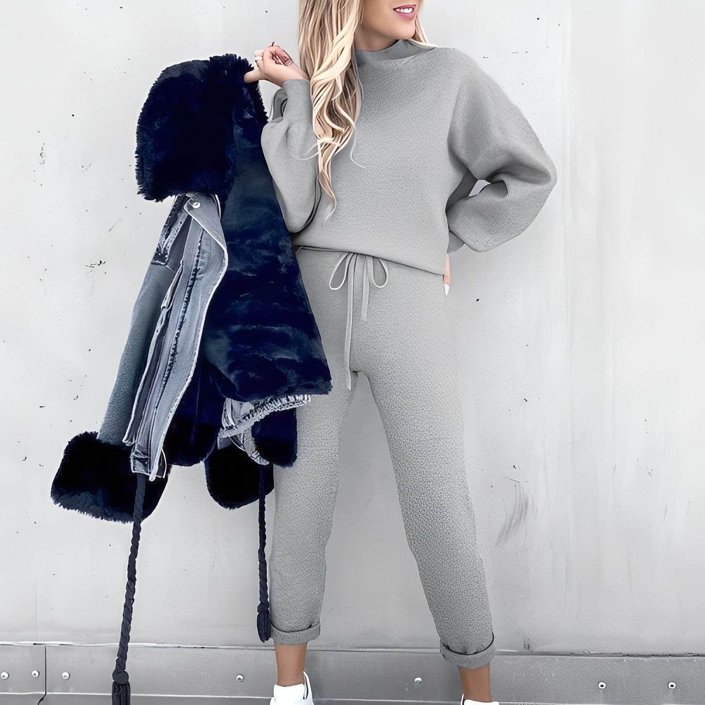 Quincey - Lässiges, weiches Trainingsanzug-Set für Damen