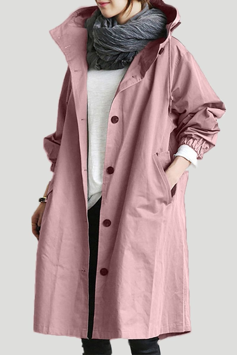 Rowana - Wasserdichter Damen-Trenchcoat mit Kapuze