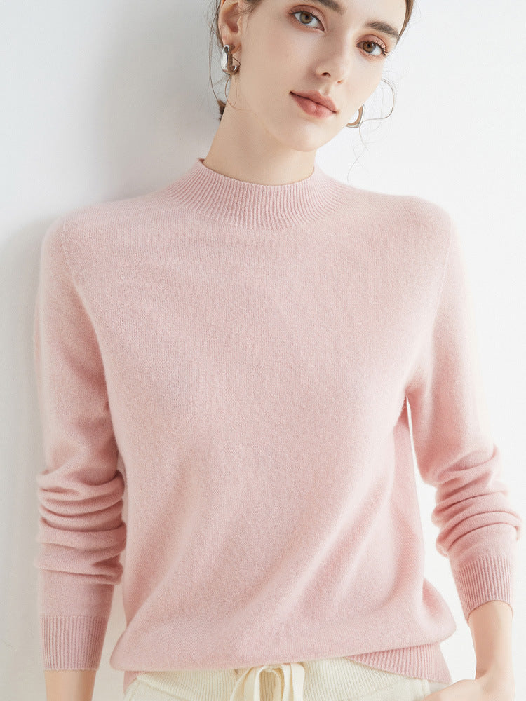 Rhoda - Einfacher Strickpullover aus Kaschmir für Damen