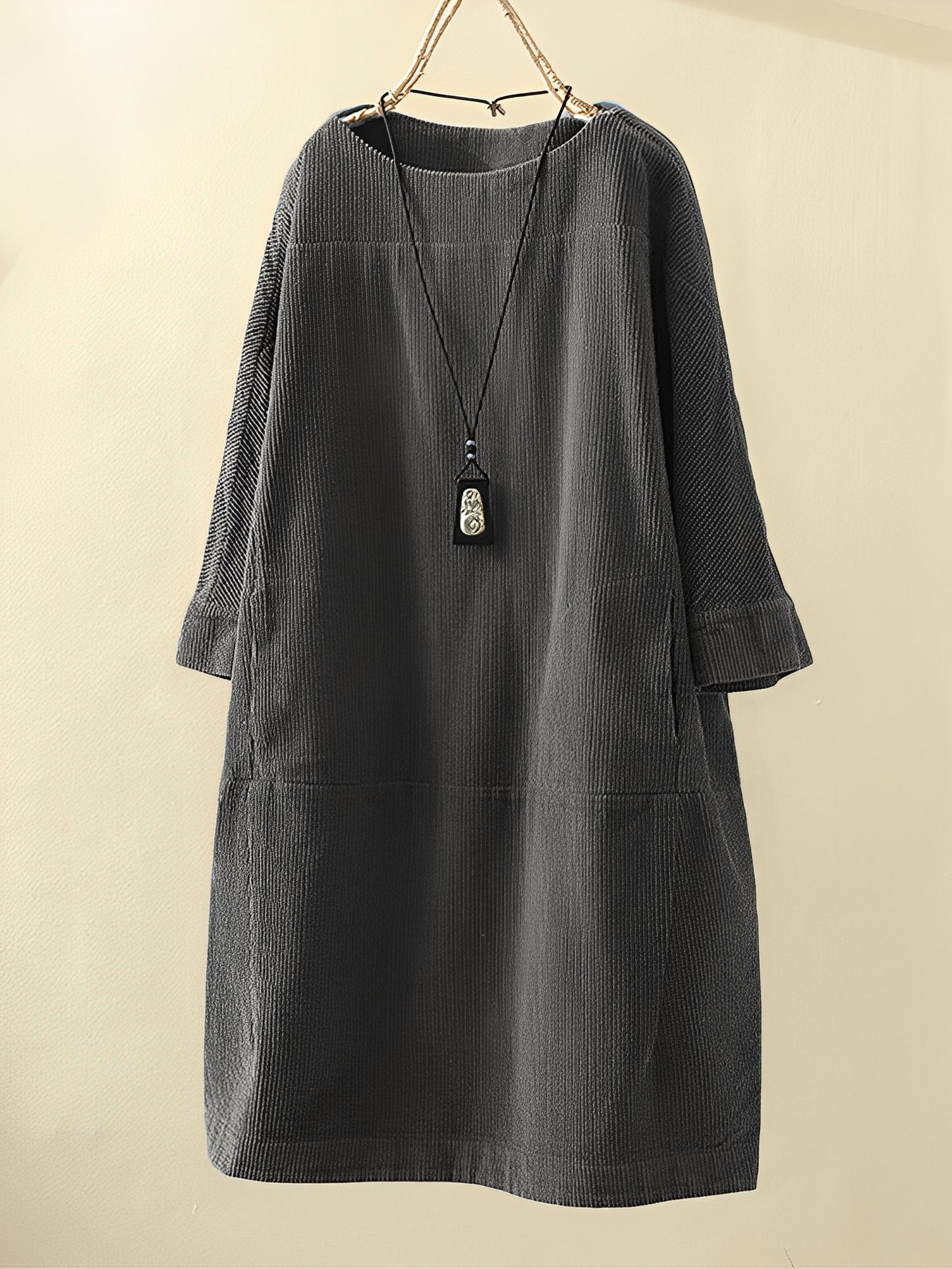 Amie - Lässiges, lockeres Cordkleid für Damen