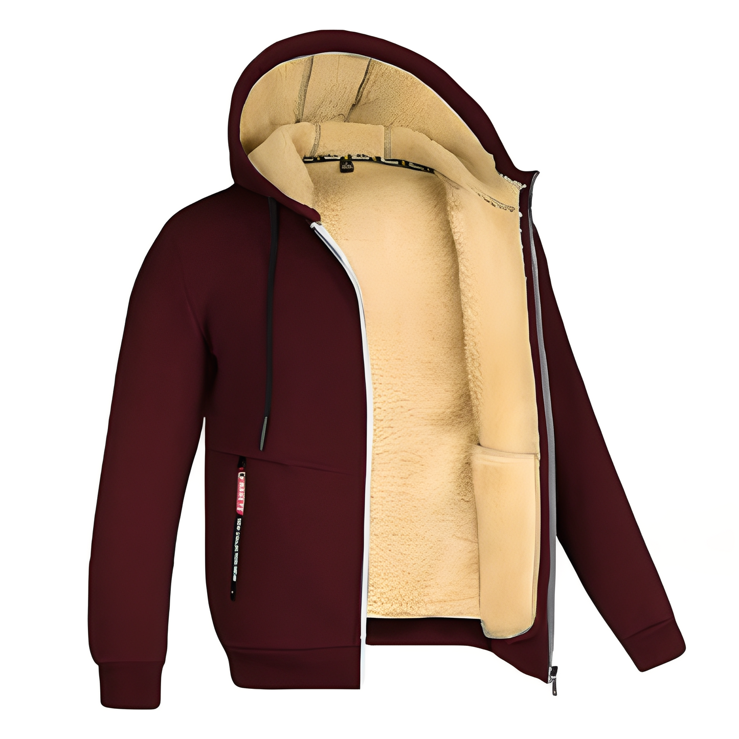 Davin - Lässige Fleecejacke mit Kapuze für Herren