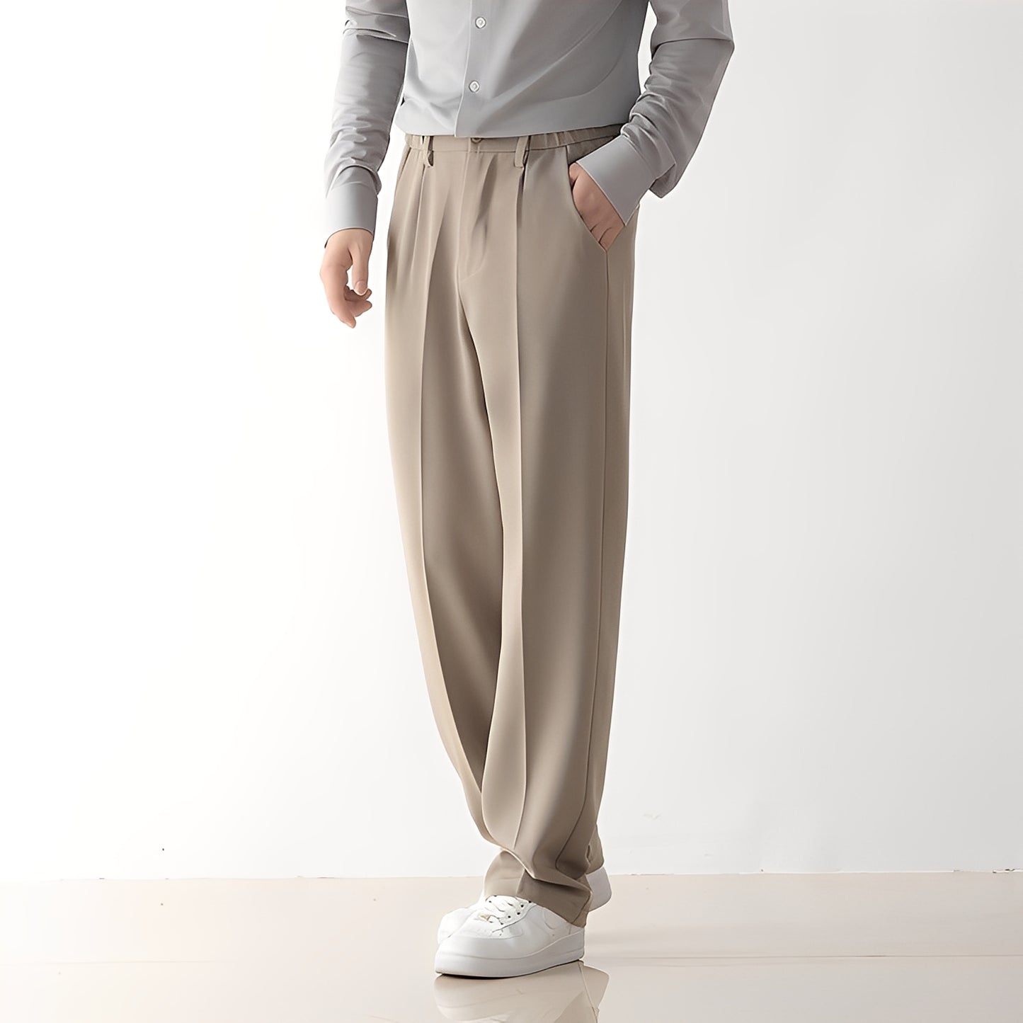 Dewey - Lässig geschnittene Drapierhose für Herren