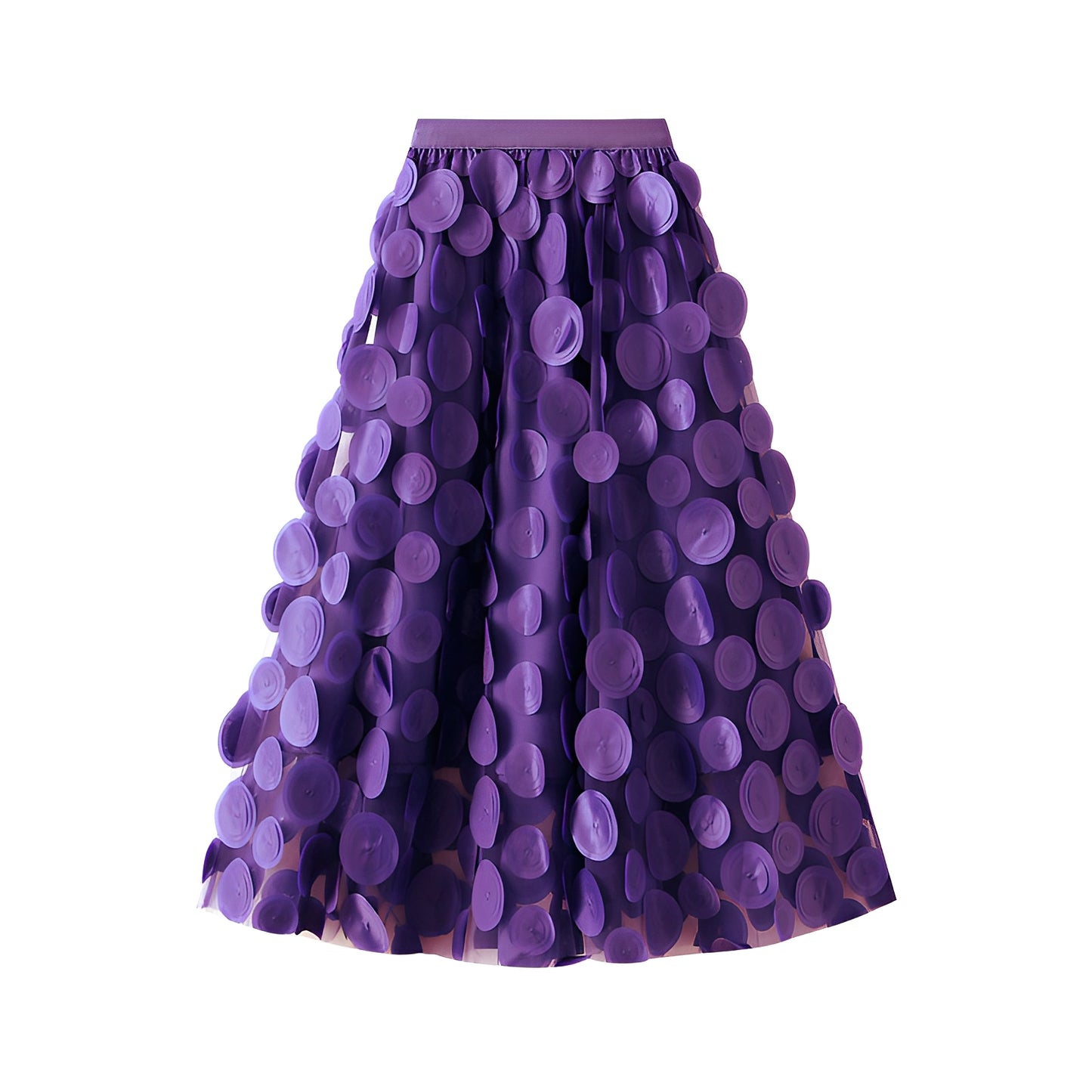Haylee - Stilvoller Midirock aus Mesh für Damen