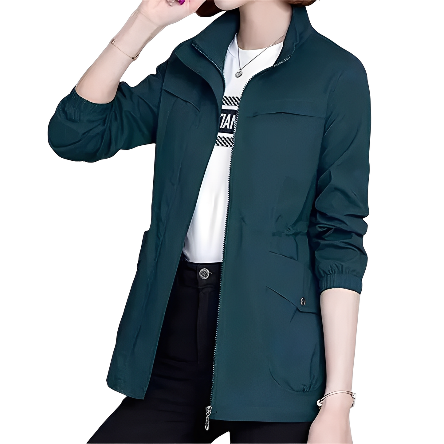 Gwenda - Stilvolle Jacke mit verstellbarer Taille für Damen