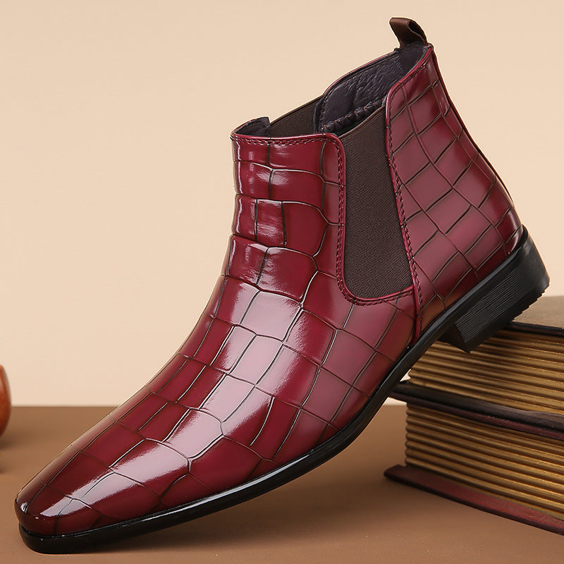 Gladwin - Formelle glänzende Lederstiefel für Herren