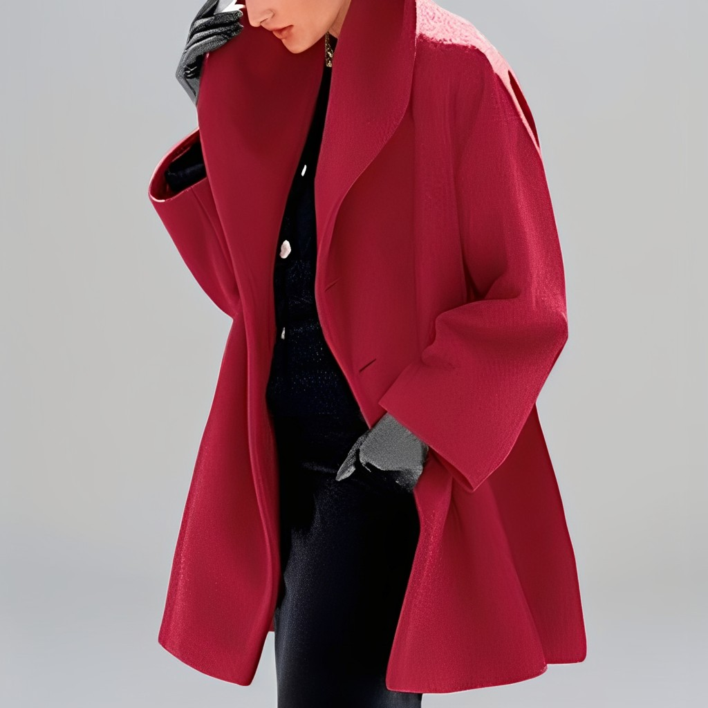 Natalia - Moderne, locker sitzende Wolljacke für Damen