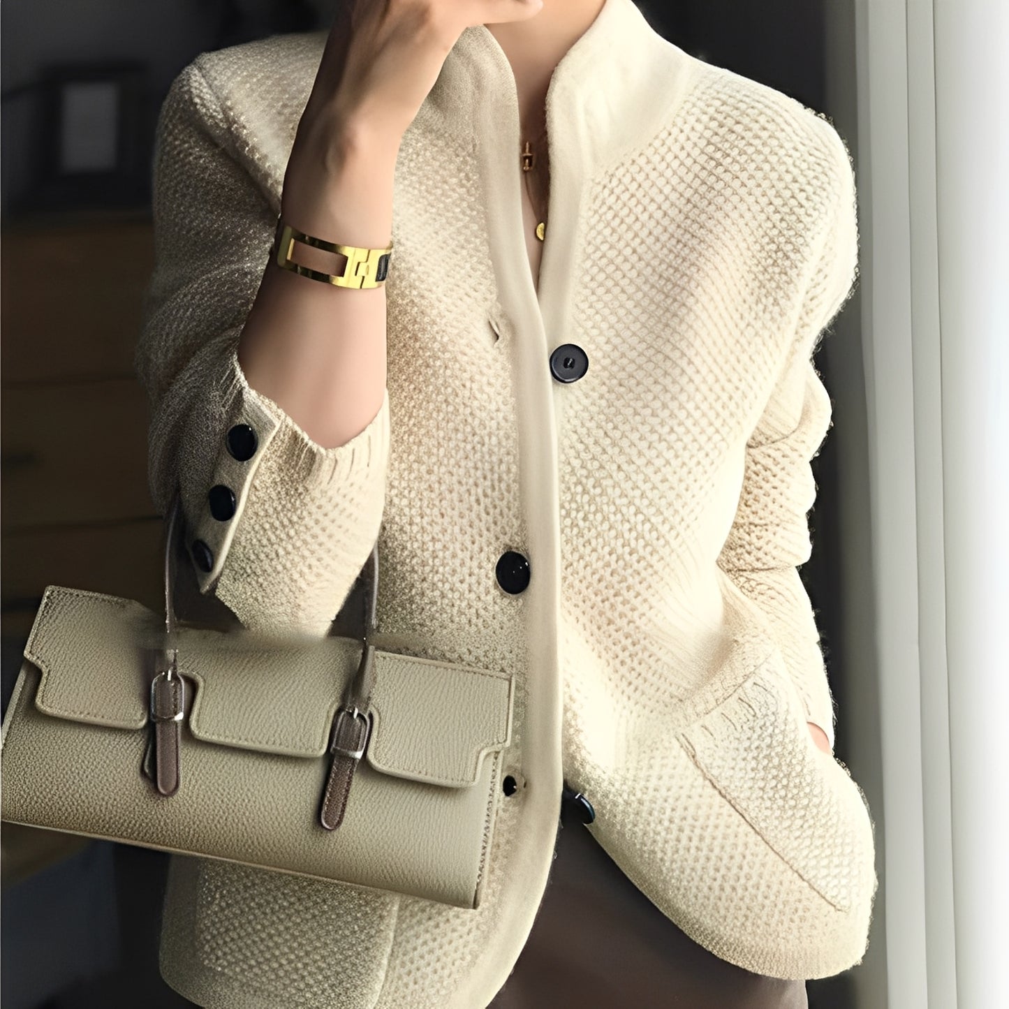Madlyn - Eleganter Strickpullover aus Wolle für Damen