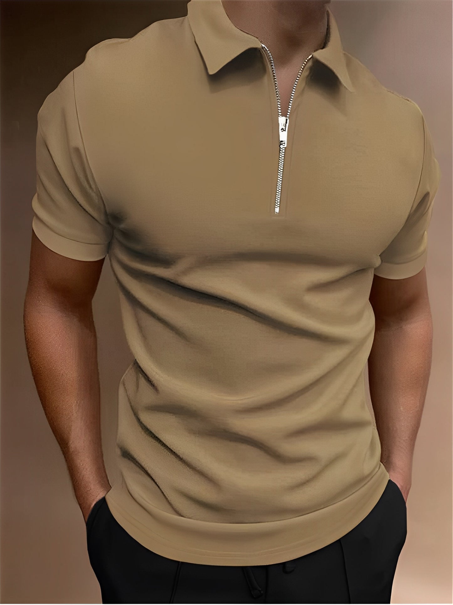 Carl - Lässiges Poloshirt mit Reißverschluss für Herren