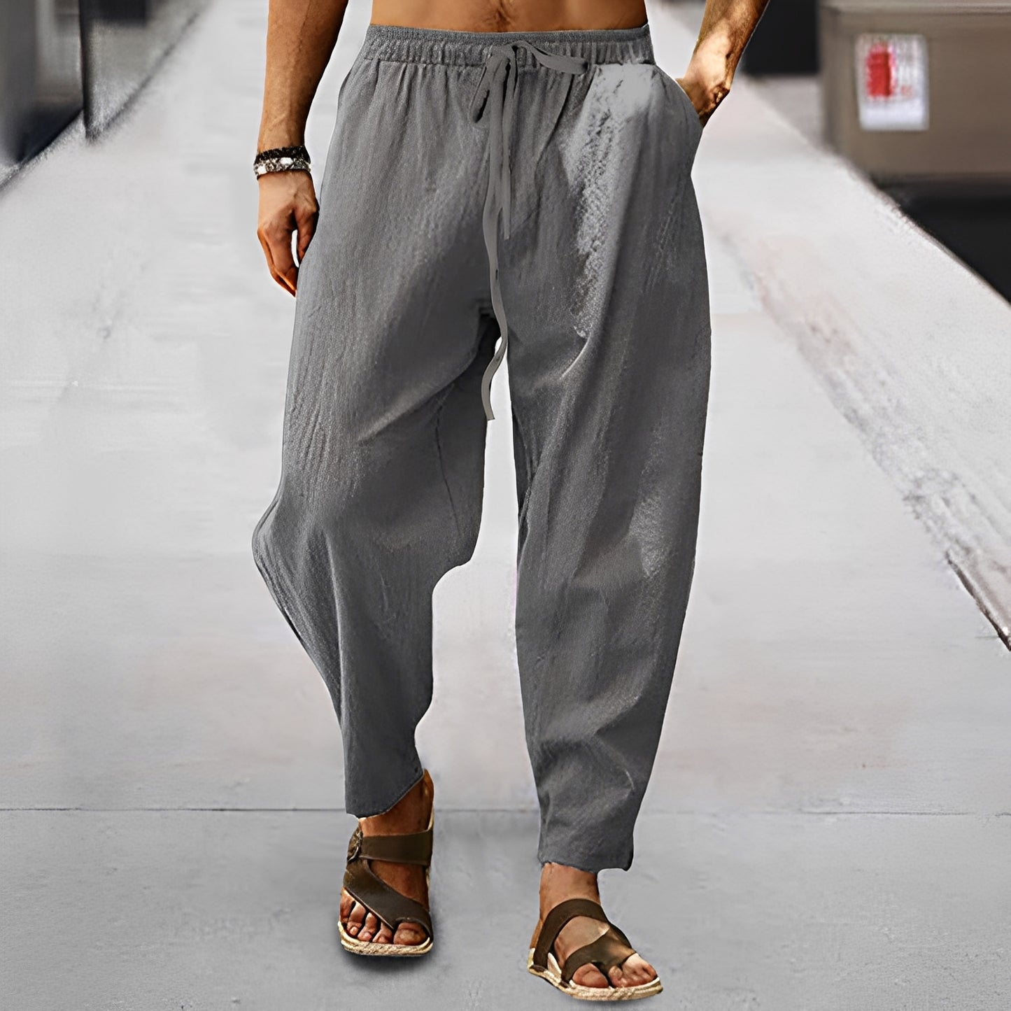 Jaxson - Leichte Strandshorts aus Leinen für Herren