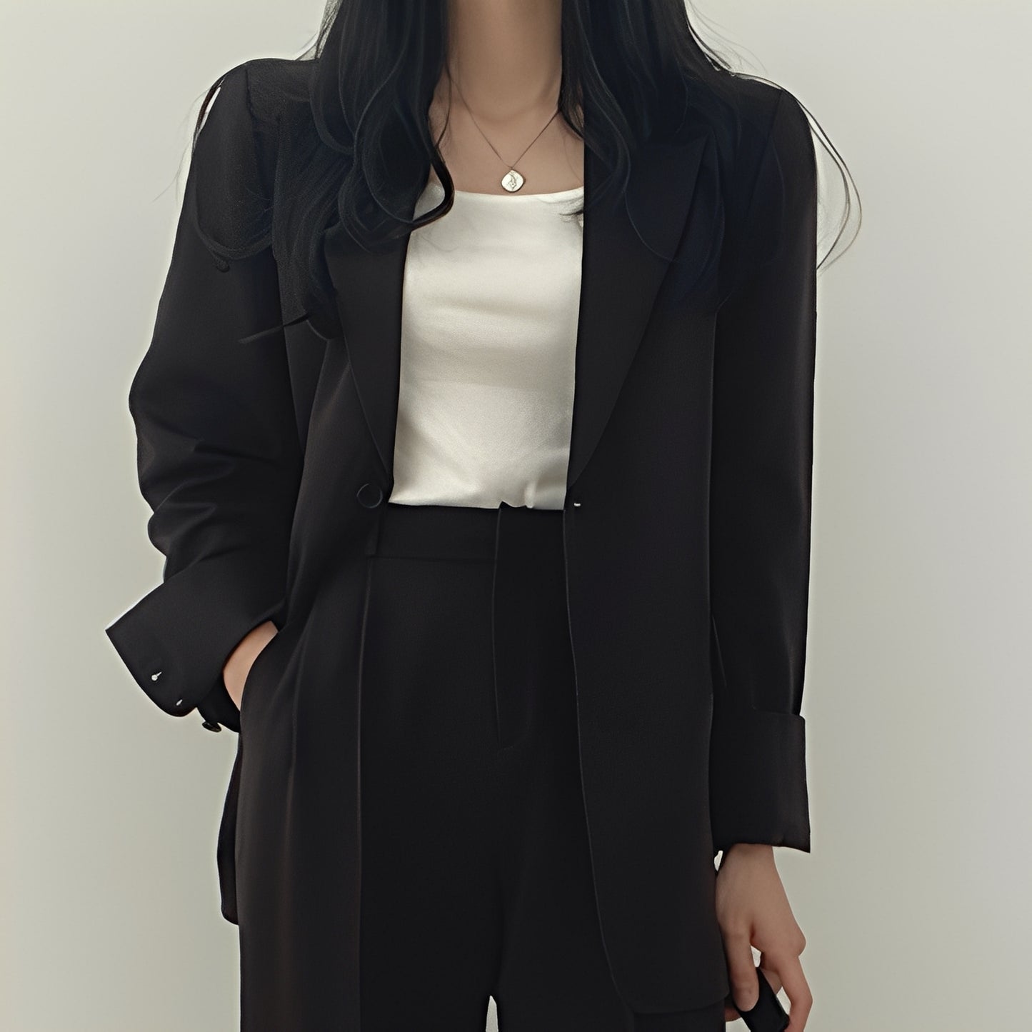 Alethea - Elegantes Set aus lockerem Blazer und Hose für Damen